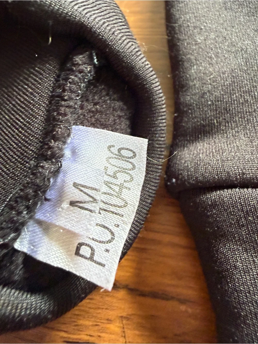 Carhartt Black Gloves with Light Blue Logo size M
